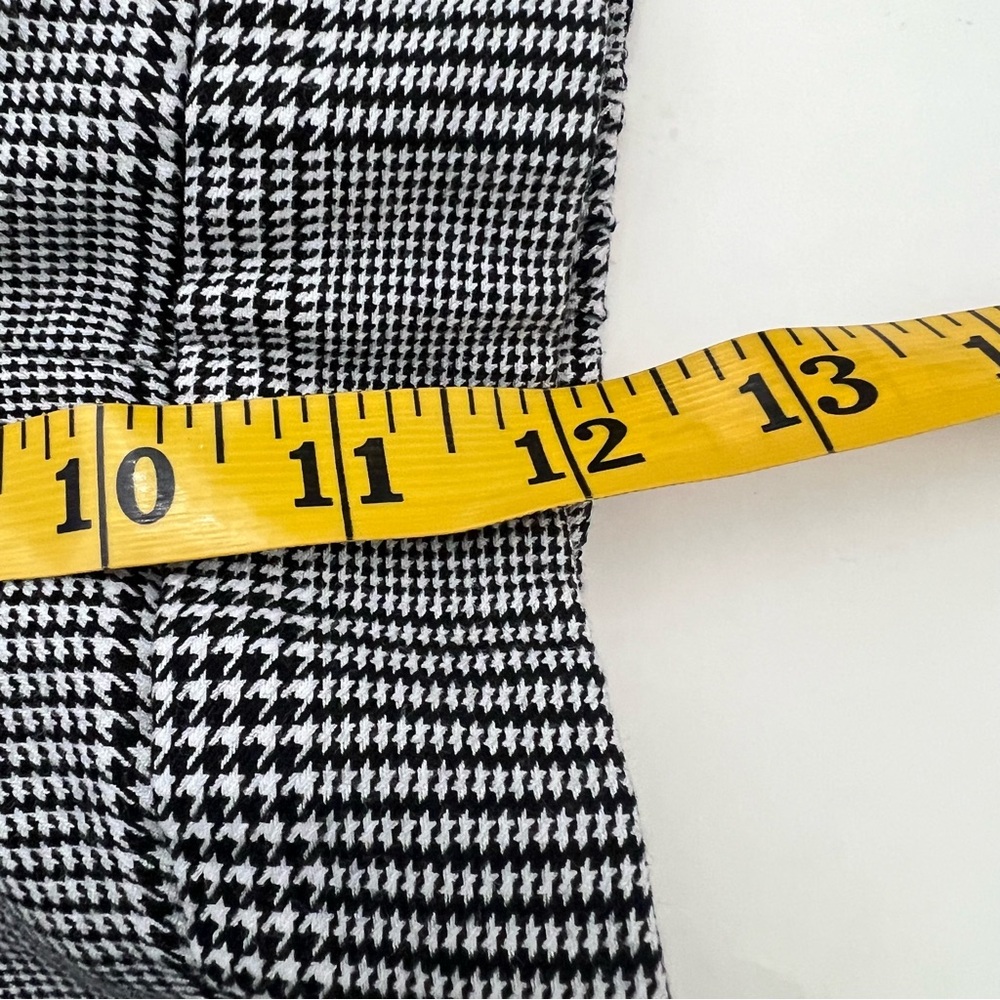 Worthington Black and White High Rise Glen Plaid Pull-On Pants Women’s Size 12 - Picture 12 of 13